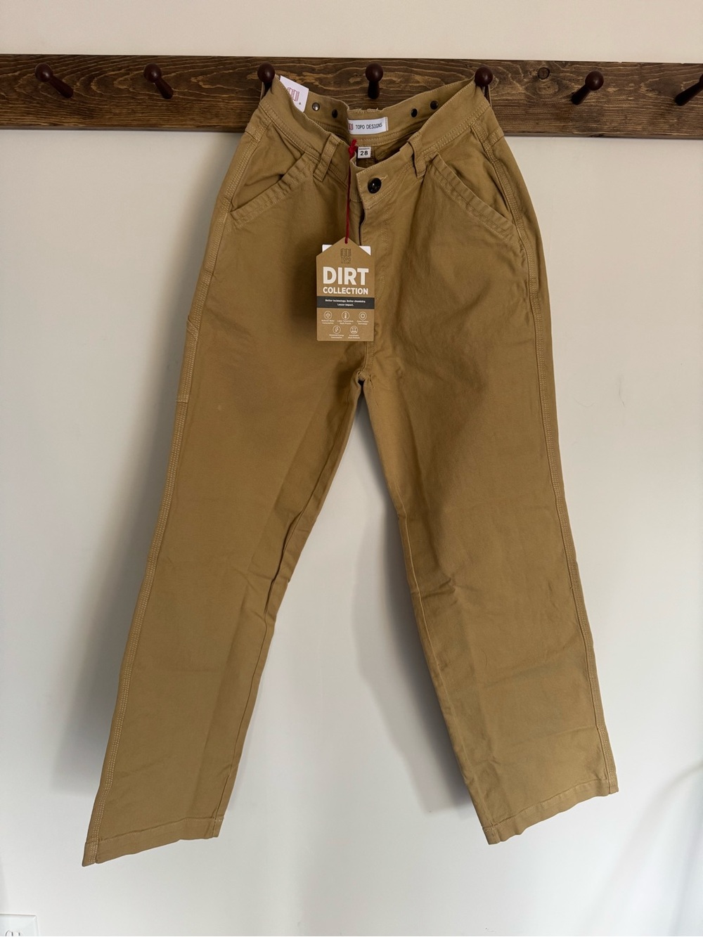 Topo Designs Dirt Utility Pants 28 Sahara